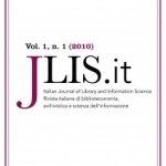 JLIS - Vol. 1 n. 1 (2010) copertina-jlisvol1-n.-1-212x300