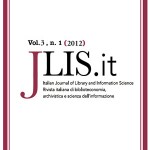 JLIS - vol. 3 n.1 (2012) Jlis 1/2012