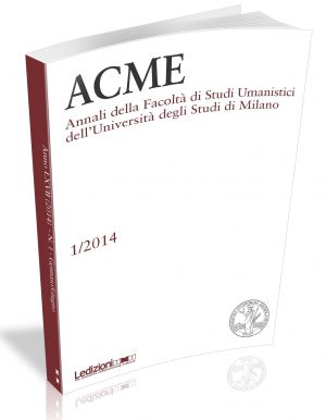 ACME  Vol. LXVII n.1/2014 Gennaio/Giugno