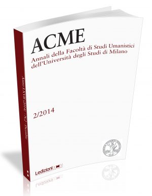ACME  Vol. LXVII n.2/2014 Dicembre