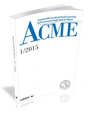 ACME  Vol. LXVIII n.1/2015 Giugno
