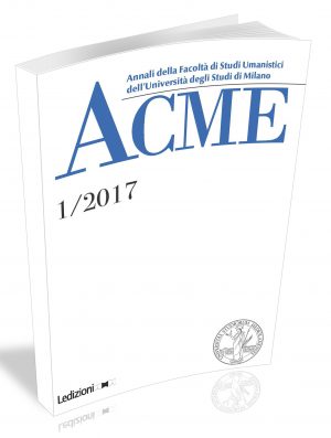 ACME  Vol. LXX n.1/2017 Luglio