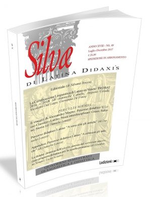 Silvae - quaderni semestrali di saggistica e didattica, anno XVIII, n. 49, luglio-dicembre 2017