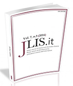 Jlis Italian Journal of Library and Information Science