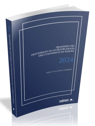Copertina Quaderni del dottorato 2024