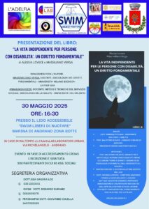 Locandina presentazione La vita indipendente per le persone con disabilità