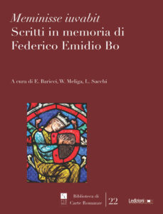 Copertina del libro Meminisse iuvabit