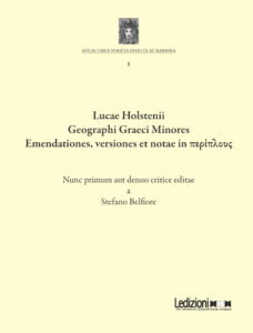 Copertina del libro Lucae Holstenii Geographi Graeci Minores Emendationes, versiones et notae in περίπλους