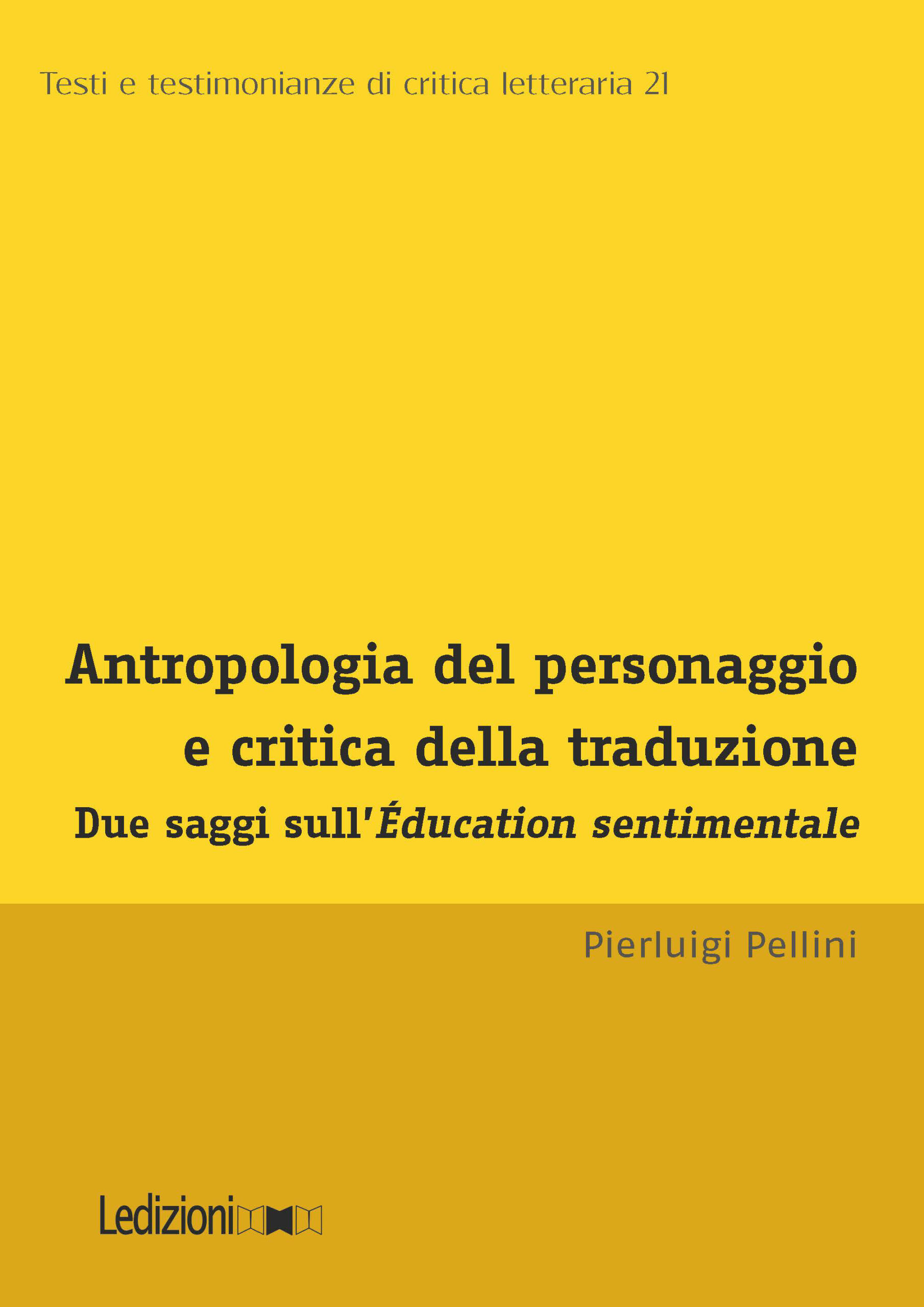 Copertina del libro Antropologia del personaggio e critica della traduzione