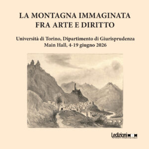 Copertina del libro La montagna immaginata. Fra arte e diritto