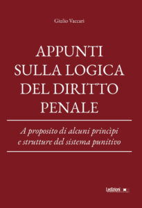 Copertina del libro Appunti sulla logica del diritto penale